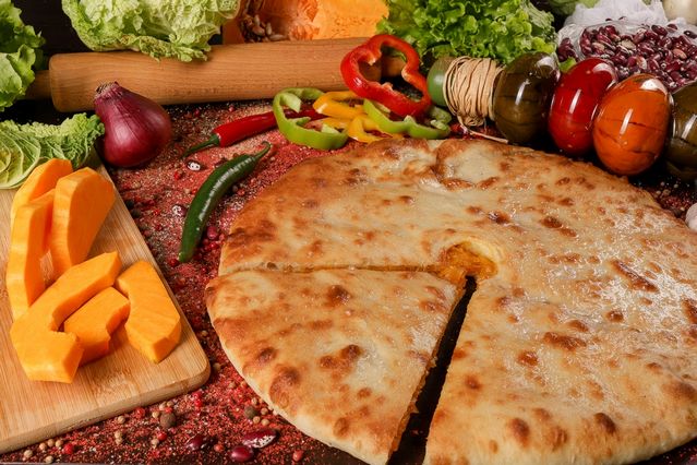 Пироги Насджын (с тыквой и жареным луком) 8(800) 777-75-94 быстрая доставка по Москве